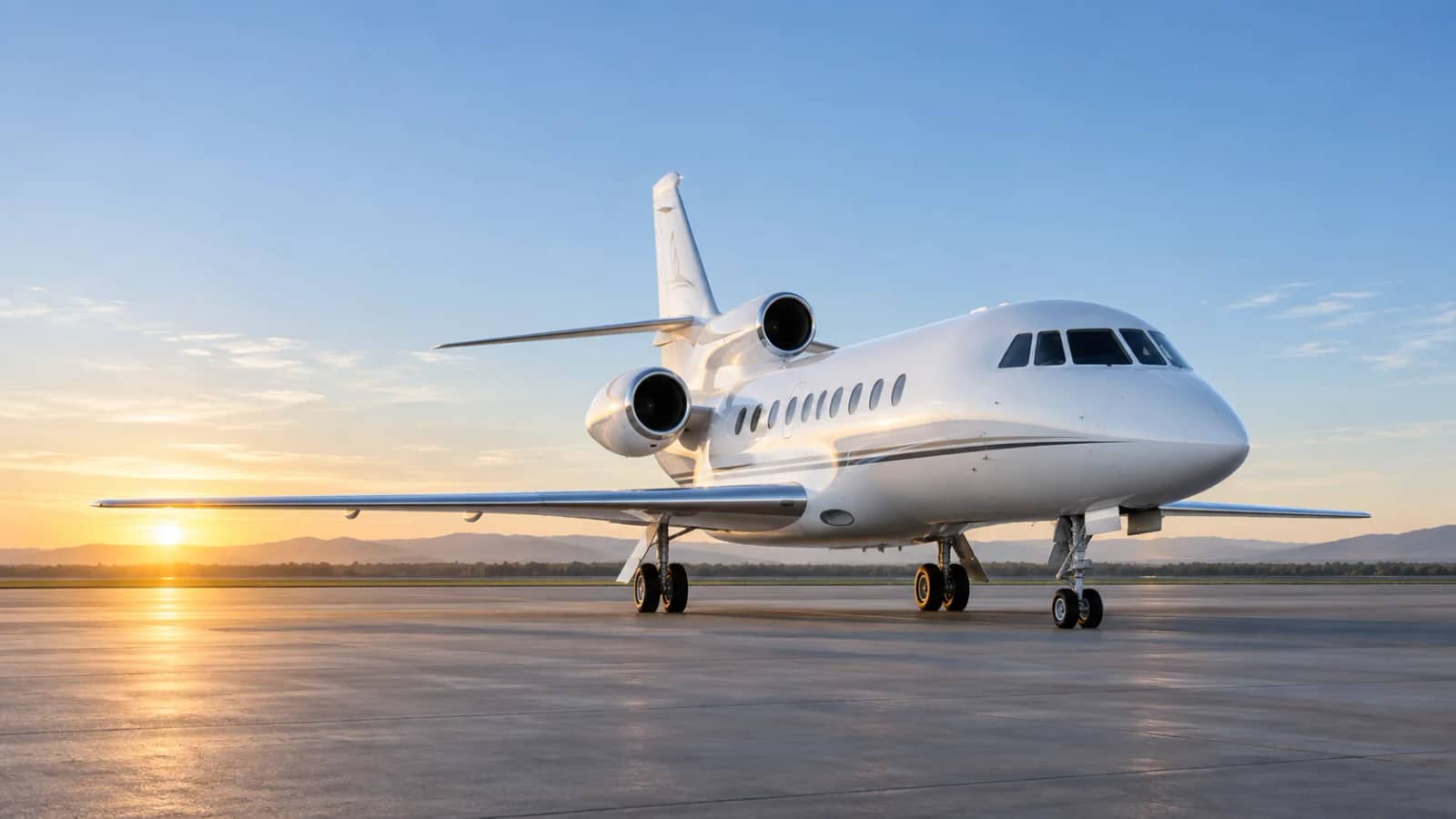Illustrative aircraft concept used for the Falcon 900EX legacy Type Training record